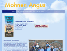 Tablet Screenshot of mohnenangus.com